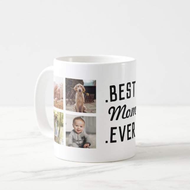 Mug Photo Musique personnalisée de la meilleure maman  (Devant gauche)