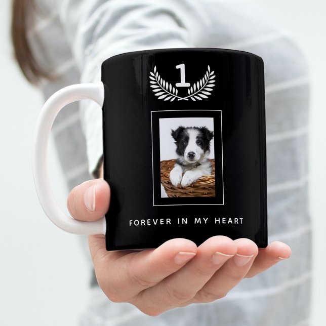 Mug Photo noire de l'animal de compagnie Memorial (Créateur téléchargé)