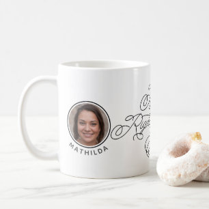 Mug Photo & Nom Personnalisé Meilleur Balayage Droite 