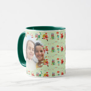 Mug photo Père Noël & Elf - Cadeau de Noël parfait