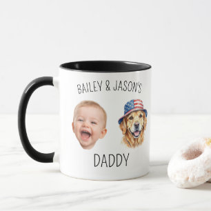 Mug Photo personnalisé de 2 visages de bébé mignon pou