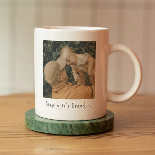 Mug Photo personnalisé de grand-père et petit-enfant a
