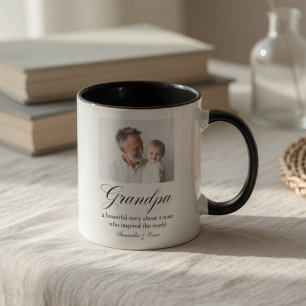 Mug Photo personnalisé de Grand-père Grand-père sur