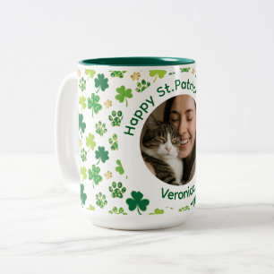 Mug photo personnalisé de la fête de la Saint-Patr