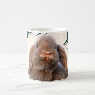 Mug Photo personnalisé de lapin Holland Lop à Noël