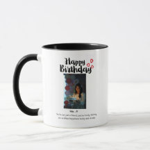Mug photo personnalisé Joyeux Anniversaire