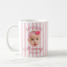 Photo personnalisé sur fond rose pour maman