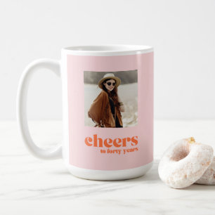 Mug Photo personnalisée 40e anniversaire applaudisseme