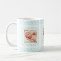 Photo personnalisée Bleu Motif Fête des mères mama