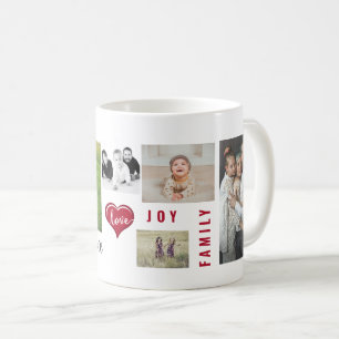 Mug Photo personnalisée Collage Amour Joie Famille