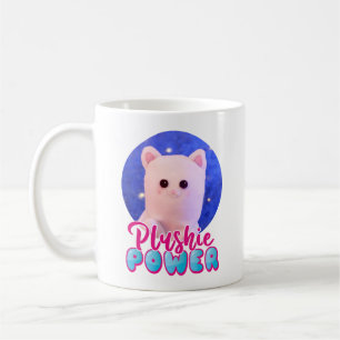 Mug Photo personnalisée Cute rose bleu Plushie Power