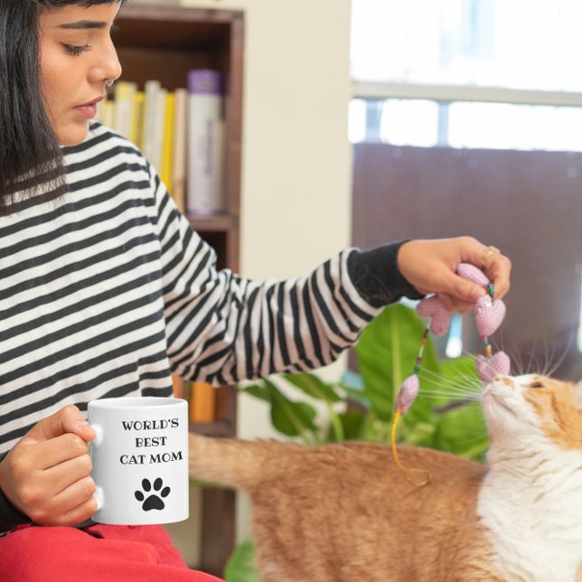 Mug Photo personnalisée de la meilleure maman chatte d (Créateur téléchargé)