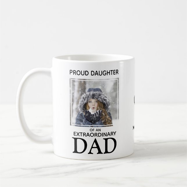 Mug Photo personnalisée de meilleur père (Gauche)
