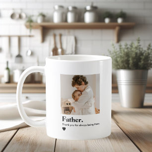 Mug Photo personnalisée du père   Cadeau personnalisé 
