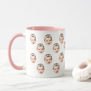 Mug Photo personnalisée du visage de la petite fille