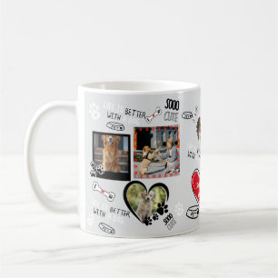 Mug Photo Personnalisée Du Visage Du Chien, Photo Pers