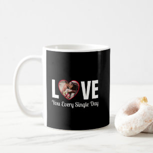 Mug Photo personnalisée et message d'amour de Valentin