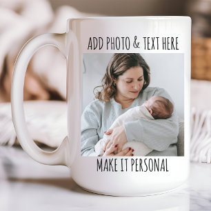 Mug Photo personnalisée et nom Mug, Anniversaire ou Fê