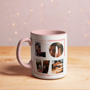 Mug Photo personnalisée "LOVE" Collage de photos Moder