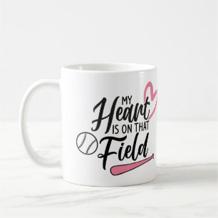 Mug Photo personnalisée "Mon coeur est sur ce champ" M