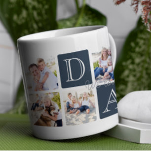 Mug Photo personnalisée Papa Love 7 Collage photo