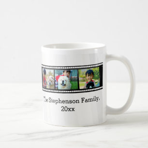 Mug photo personnalisée par bande du film 3-Photo