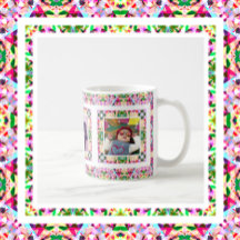 Photo personnalisée Pink Green Fête des mères mama