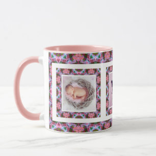 Mug Photo personnalisée Pink Motif Fête des mères mama