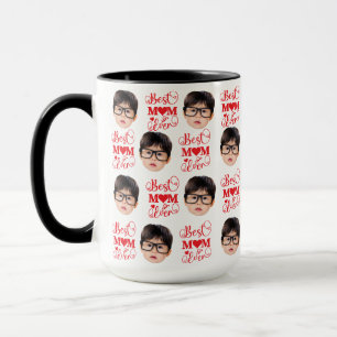 Mug Photo Personnalisée Visage Enfants Pour Maman, Noë