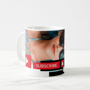 Mug Photo personnalisée, Youtube - Vlogger Publicité