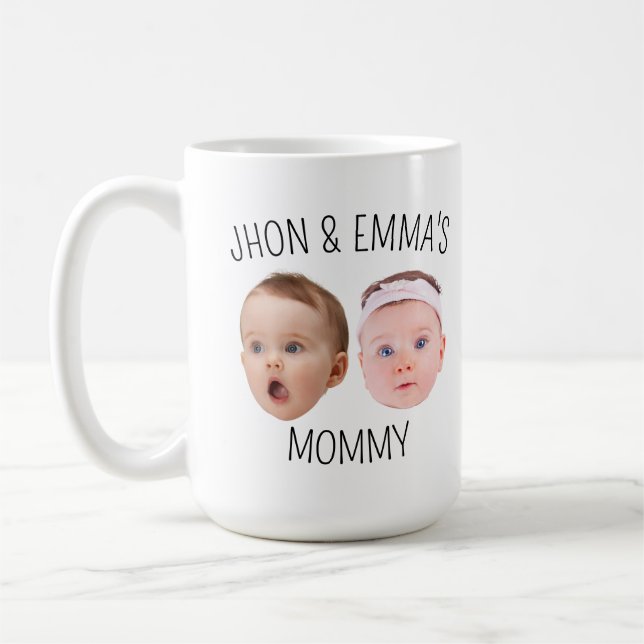 Mug Photo personnelle du visage Mug, cadeau de la fête (Gauche)