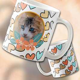 Mug Photo pour animaux de compagnie sur les coeurs
