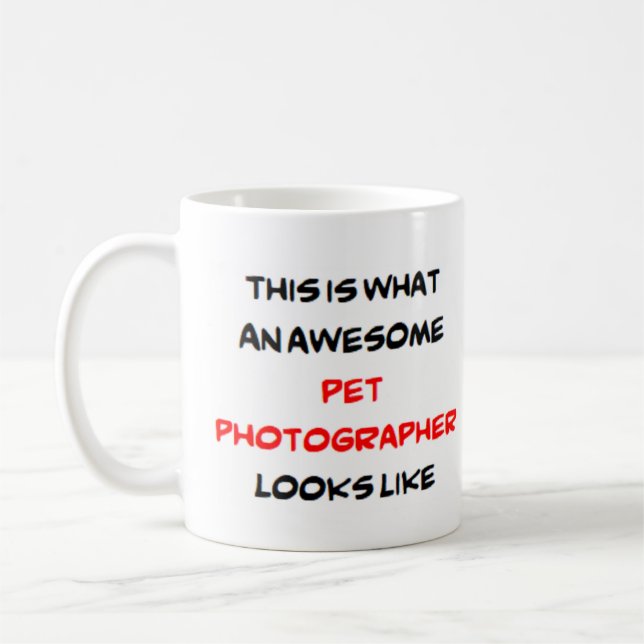 Mug photographe pour animaux domestiques, génial (Gauche)