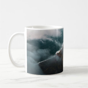 MUG PHOTOGRAPHIE AÉRIENNE DE LA MONTAGNE COUVERTE DE