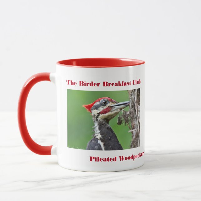 Mug Photographie de la nature Oiseau de pic pilé (Gauche)
