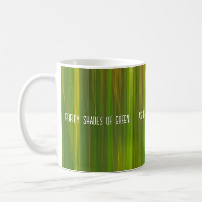 Mug Photographie de mouvement des tiges vertes de prin (Gauche)
