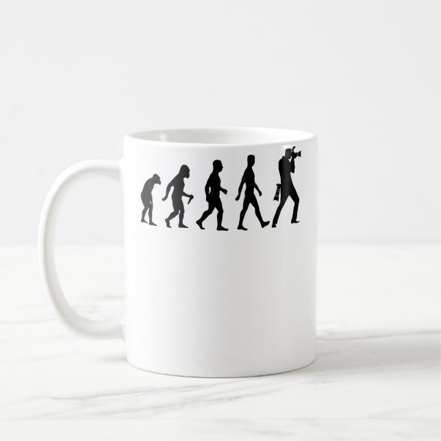 Mug Photographie drôle - Évolution du photographe (Gauche)