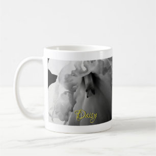 Mug Photographie personnalisée de la jonquille noire e