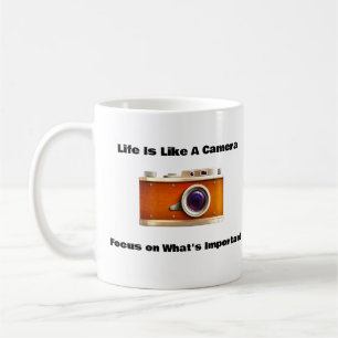 Mug Photographie Positive Dit, La Vie Est Comme Une Ca