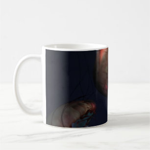 MUG PHOTOGRAPHIE SOUS-MARINE DE DEUX JELLYFISH ROUGE