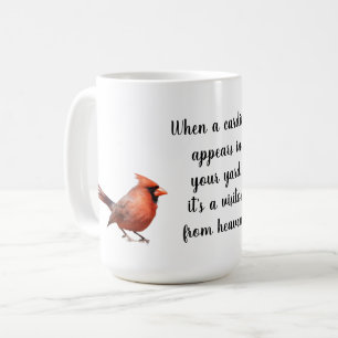 Mug Photos cardinales avec Citation : Visiteur du Ciel