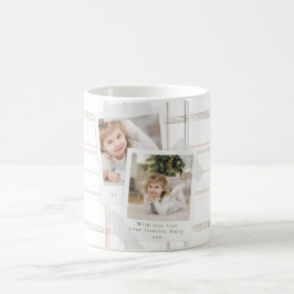 Mug Photos classiques Plaid Cosy Cabine blanc Check