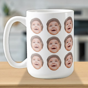 Mug Photos personnalisées du visage de bébé mignonne c