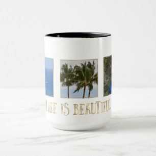 Mug Photos personnalisées Kauai La vie est belle