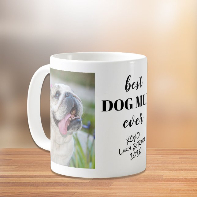 Mug Photos personnalisées Meilleure maman chien (Créateur téléchargé)