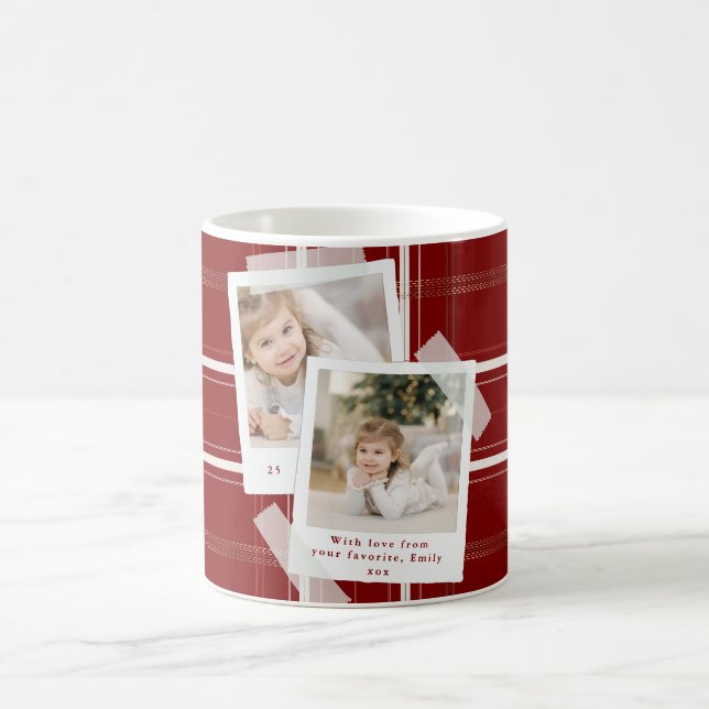 Mug Photos traditionnelles Plaid Cosy Cabine Bourgogne (Centre)