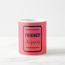 Phrase "Friends Forever" Arrière - plan rose et vi