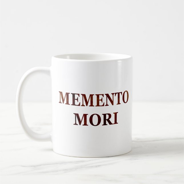 Mug Phrase latin - Saisir le Jour - Memento Mori (Gauche)