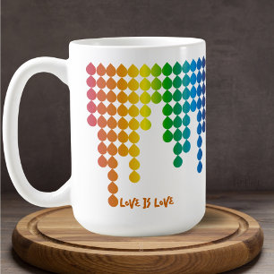 Mug Phrase Motif Fade Arc-en-ciel assez minimes