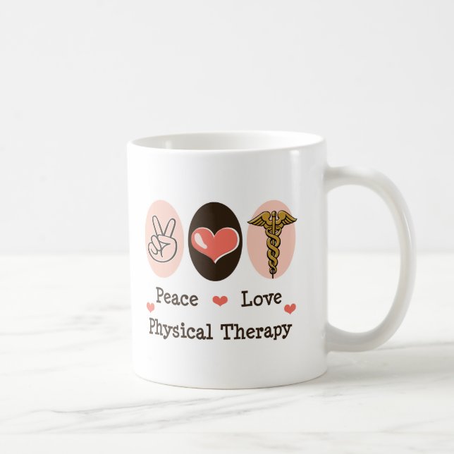 Mug Physiothérapie d'amour de paix (Droite)